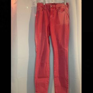 Pink skinny jeans